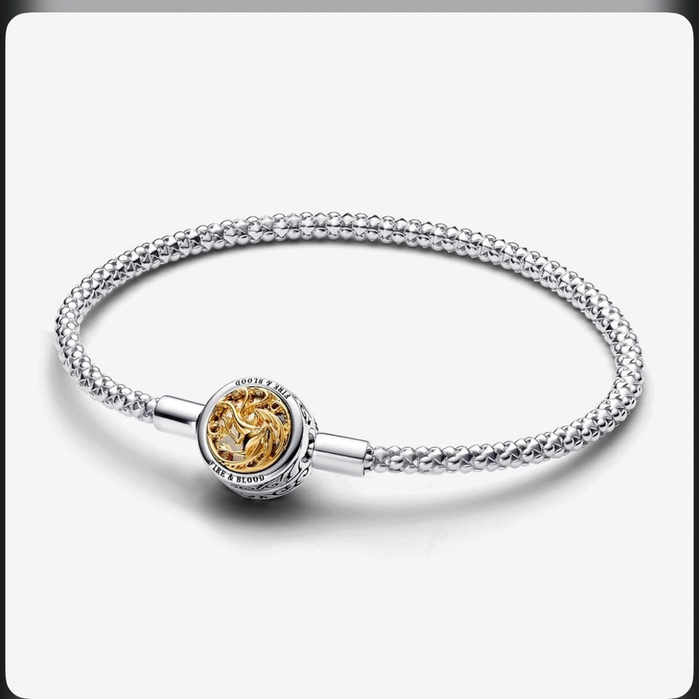 Game of Thrones House Sigil Clasp Pandora Moments Studded Chain Bracelet